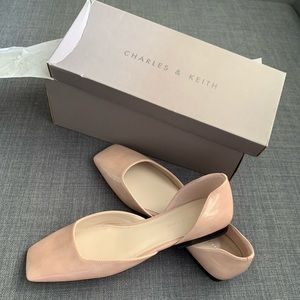 【Used】Square Toe D’Orsay Flats